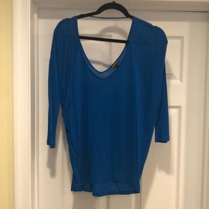 Woman’s express blue top